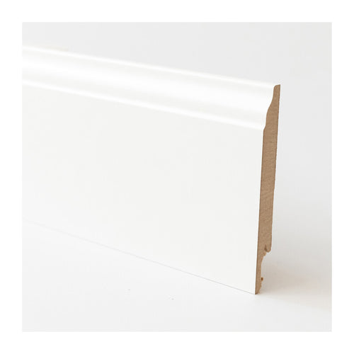 Battiscopa 120X14 Mm Mdf 240 Cm Bianco Barocco- 5,0 Pz