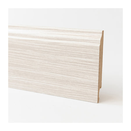 Battiscopa 120X14 Mdf Barocco 240 Cm Rovere Sbiancato- 5,0 Pz