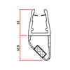 Guarnizione Per Box Doccia 2 M Mod.412 Sns+Nsn- Trafilo- 4,0 Pz