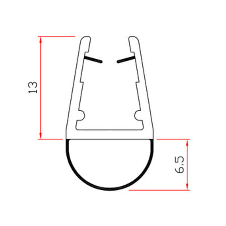 Guarnizione Per Box Doccia 2 M Mod.401- Trafilo- 10,0 Pz