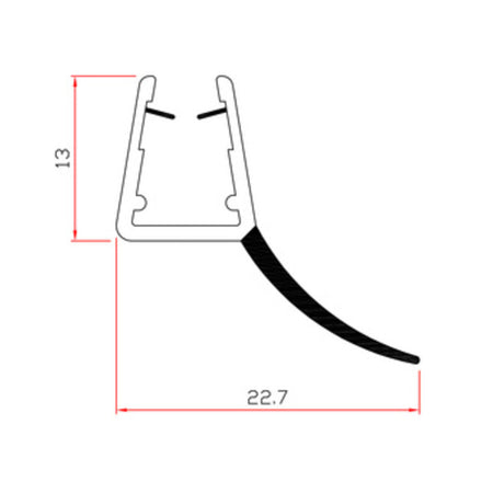 Guarnizione Per Box Doccia 2 M Mod.407- Trafilo- 10,0 Pz