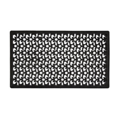 Zerbino Stellato Nero Con Bordo 40X70 Cm- Ismar- 5,0 Pz