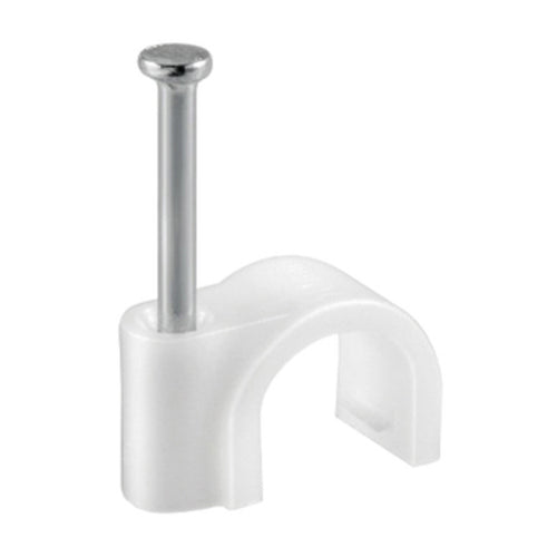 Fissacavi Pvc C/Chiodo 5 Mm Conf. 100 Pz- Electraline 3Pmark- 6,0 Confezione