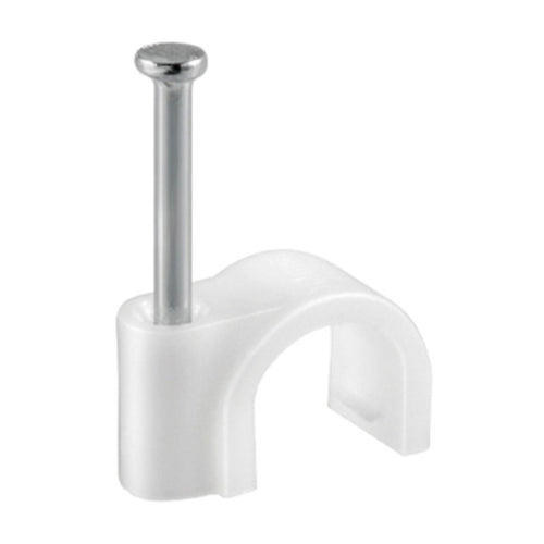 Fissacavi Pvc C/Chiodo 10 Mm Conf. 50 Pz- Electraline 3Pmark- 6,0 Confezione