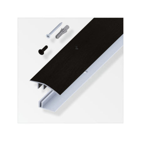 Terminale A Scivolo Per Parquet Nero Spazz. 100 Cm- 1,0 Pz