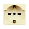 Tondo Ecl 2550 Presa Schuko Bipasso 10/16A- Elettrocanali- 10,0 Pz
