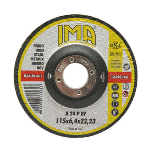 Ima Disco P/Ferro P/Sbavare D 115X6,4 Mm- Ima- 25,0 Pz