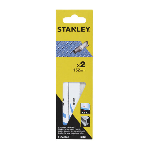 Piranha Stanley Sta22132 2 Lame Per Sega Gattuccio- 1,0 Pz