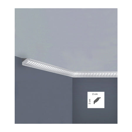 Cornice Polistirene 200 Cm X35 (Sf35)- 10,0 Pz