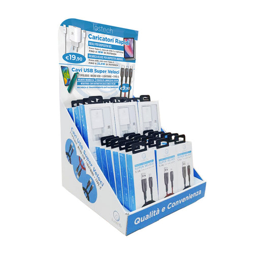 Lostech Espositore Fast Charge Vuoto- 1,0 Pz