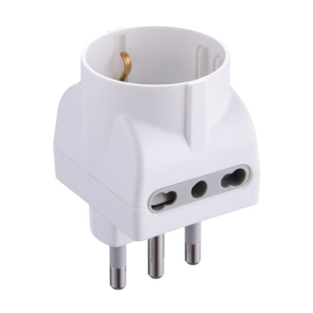 Adattatore Triplo 16A 2Pr Bip E Schuko Bia Fig.11- Electraline 3Pmark- 25,0 Pz