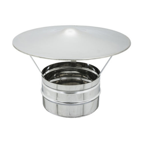 Fumaiolo Fisso Acciaio Zincato D 10 Cm- 4,0 Pz