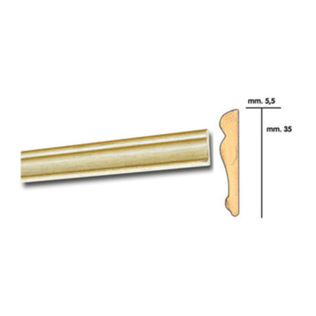 Cornice Per Parati 5,5X35 Barocco 200 Cm Rovere- 25,0 Pz