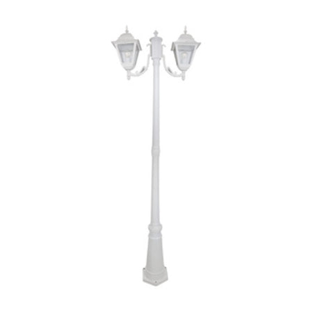 Lampione New York H 200 Cm 2 Luci Bianco- 1,0 Pz