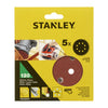 Piranha Stanley Sta32037 (X32037) 5 Dischi Vel. Rot Orb. 125 Gr.120- Stanley- 1,0 Pz