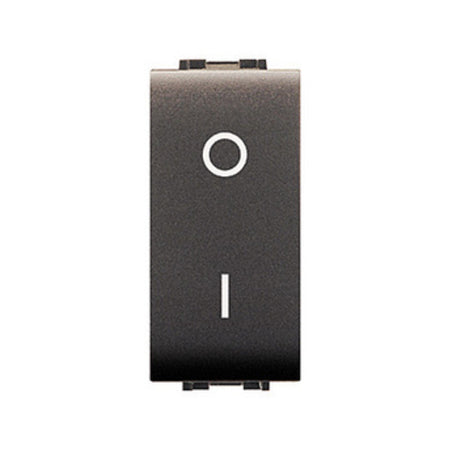 Life 4009 Interruttore Bipolare Grigio Antracite- Elettrocanali- 12,0 Pz