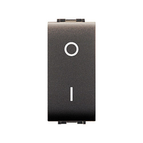 Life 4009 Interruttore Bipolare Grigio Antracite- Elettrocanali- 12,0 Pz