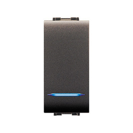 Life 4018 Pulsante Unipolare Illumin.Le Grigio An- Elettrocanali- 12,0 Pz