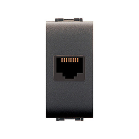 Life 4084 Presa Telefonica Rj11 Plug 6/4 Grigio Ant- Elettrocanali- 12,0 Pz