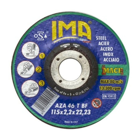 Ima Disco P/Ferro Taglio E Sbavo D 115X2,2 Mm- Ima- 25,0 Pz