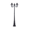 Lampione New York H 200 Cm 2 Luci Grigio- 1,0 Pz
