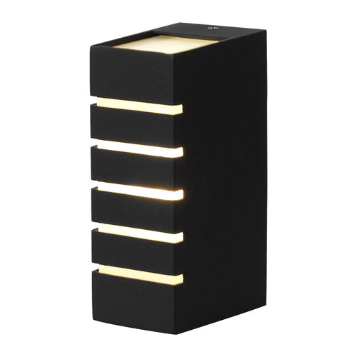 Applique 413 In Alluminio E Abs 9,5X6,3Xh 17 Cm Nero- I Giardini Del Re- 1,0 Pz