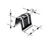 Cappellotto In Lamiera Zincata 50X20X40 Mm- Cx- 100,0 Pz