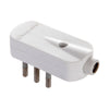 Spina Salvaspazio 10A 2P+T Bianco Fig.6- Electraline 3Pmark- 25,0 Pz