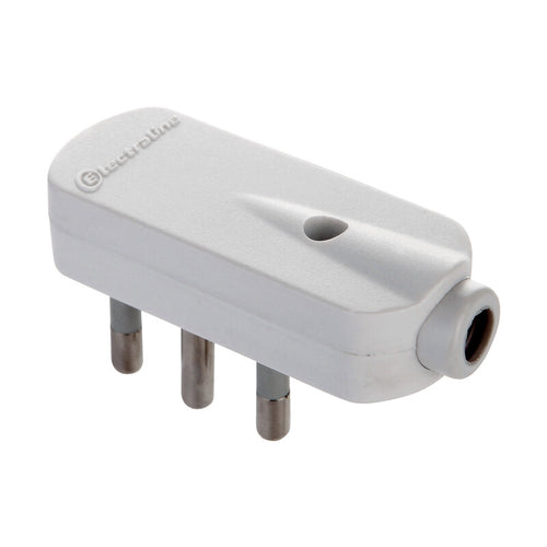 Spina Salvaspazio 16A 2P+T Bianco Fig.7- Electraline 3Pmark- 25,0 Pz