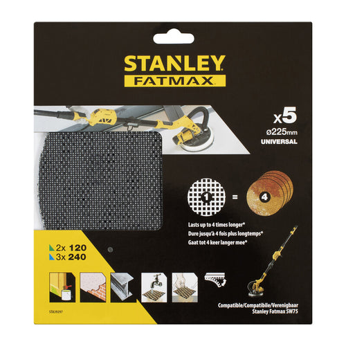 Set 5 Dischi 225 Mm Per Levigatrice Sfmee500S- 1,0 Confezione