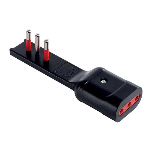 Rosi 7710N Adattatore 90 Ultrapiatto Presa 10A 2P+T Nro- 1,0 Pz