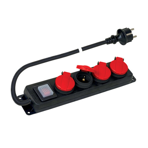 Polypool Pp2508 Multipr 4 Prese Schuko Ip44- 1,0 Pz