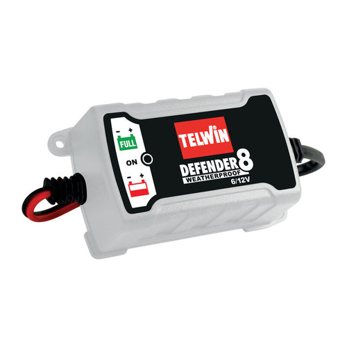 Caricabatteria Defender 8 6/12V- Segnalazione A Led Della Carica, Fine Carica- 1,0 Pz