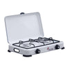 Fornello A Gas 2 Fuochi C/Coperchio Camping Multifire 2- 1,0 Pz