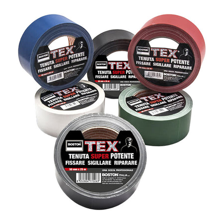 Nastro Adesivo Tex Mm 50X25M Nero- 1,0 Pz