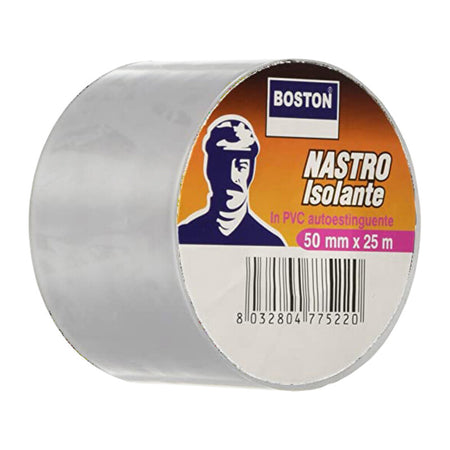 Boston Nastro Isolante Bianco 50Mmx25M- 3,0 Pz