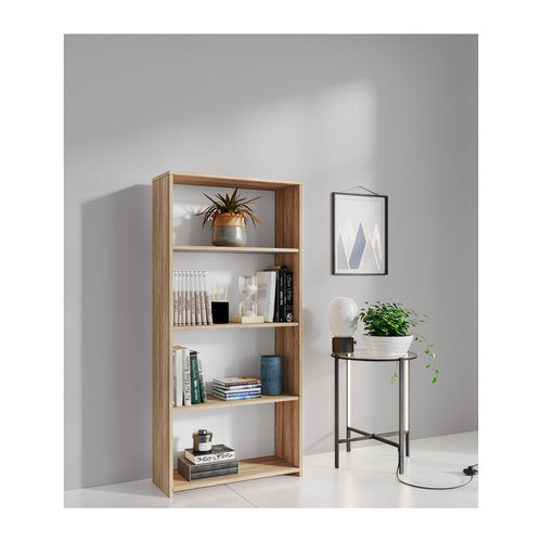 Kit Libreria 3 Ripiani 65X25Xh138 Cm Rovere Barly- 1,0 Pz