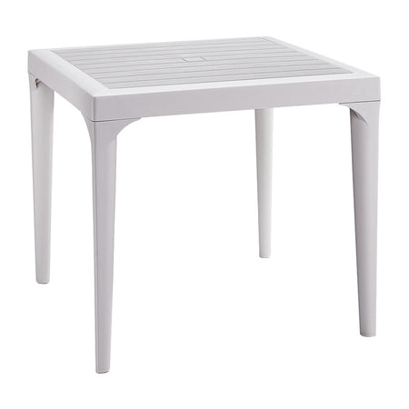 Tavolo Resina Malmo 80X80Xh74 Cm Bianco- 1,0 Pz