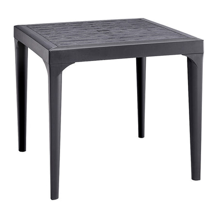 Tavolo Resina Malmo 80X80Xh74 Cm Antracite- 1,0 Pz