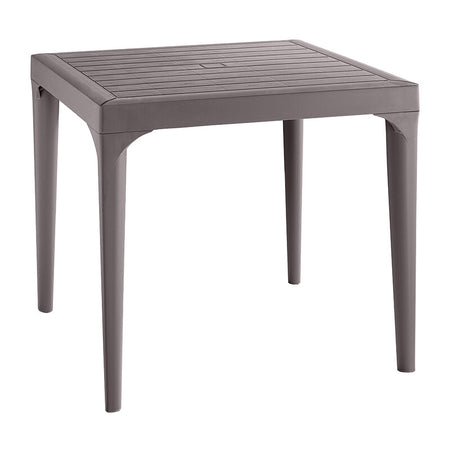 Tavolo Resina Malmo 80X80Xh74 Cm Tortora- 1,0 Pz