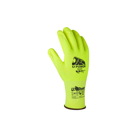 U-Power Guanti Icon Giallo Fluo Taglia 8- 12,0 Paia