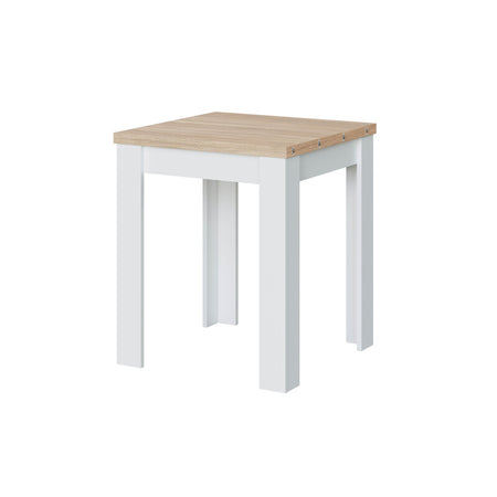 Kit Tavolo A Libro 67X67X135 Cm Rovere Bianco- 1,0 Pz