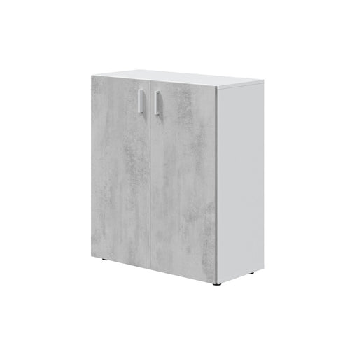 Kit Mobile Multiuso 80X37Xh92 Cm Bianco Cemento- 1,0 Pz