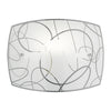 Applique Spirelli Decoro Cerchi E27 30X22 Cm- 1,0 Pz