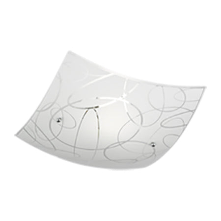 Plafoniera Spirelli Decoro Cerchi E27 30X30 Cm- 1,0 Pz