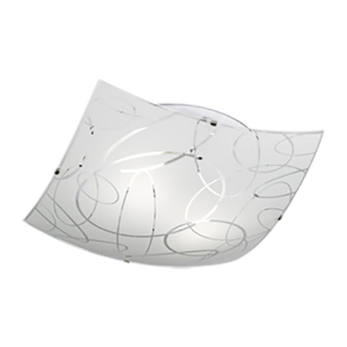 Plafoniera Spirelli Decoro Cerchi E27 40X40 Cm- 1,0 Pz