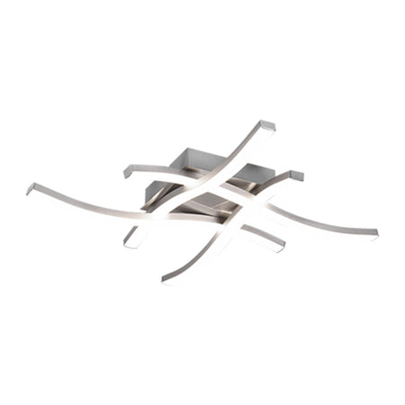 Plafoniera Led Route Acciaio Satin. 4 Luci X 5W 4000K- 1,0 Pz