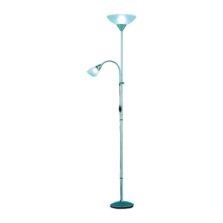 Piantana Erzwo Alluminio Acry 2Xe27 E14 H 180 Cm- 1,0 Pz