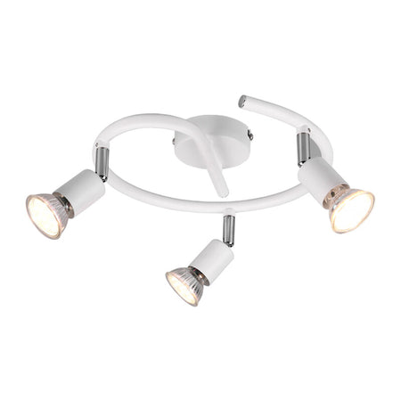 Plafoniera Paris 3 Luci Gu10 Bianco D. 28- 1,0 Pz