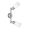 Barra 2 Faretti Mars E14 Acciaio/Vetro- 1,0 Pz